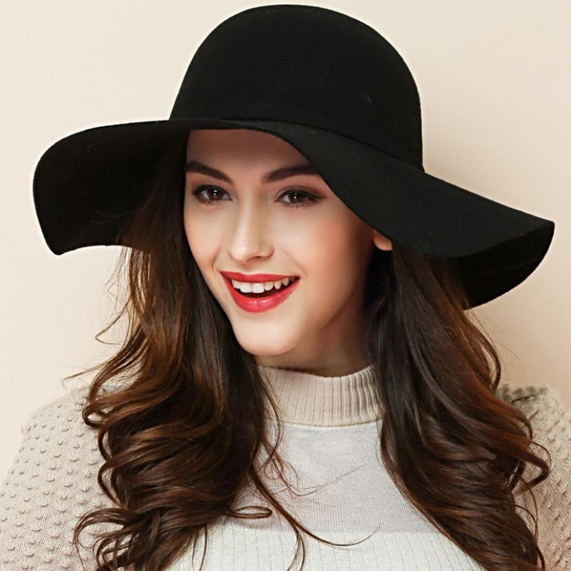 Soft Wool Ladies Wide Brim Hat Soft Wool Ladies Wide Brim Hat