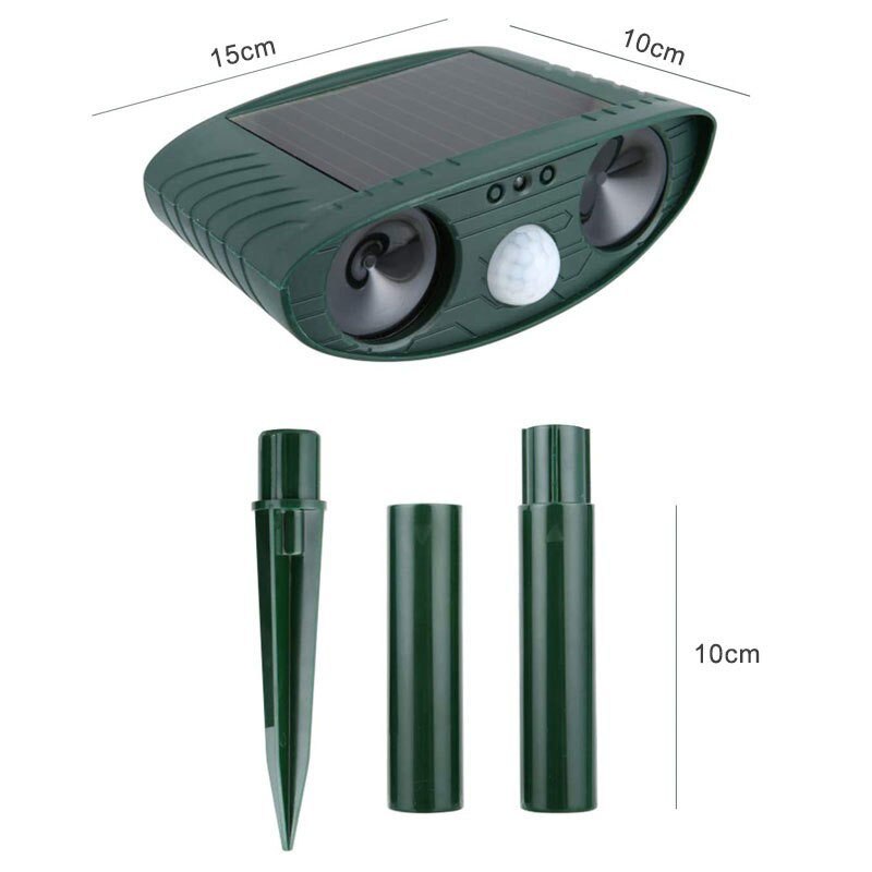 Solar Animal Repellant Ultrasonic Cat Dog Repellant Solar Powered Waterproof Animal Deterrent Solar Animal Repellant Ultrasonic Cat Dog Repellant Solar Powered Waterproof Animal Deterrent