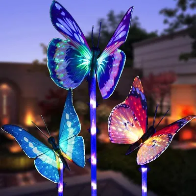 Solar Butterfly Lights Outdoor Decor (3pcs) Solar Butterfly Lights Outdoor Decor (3pcs)
