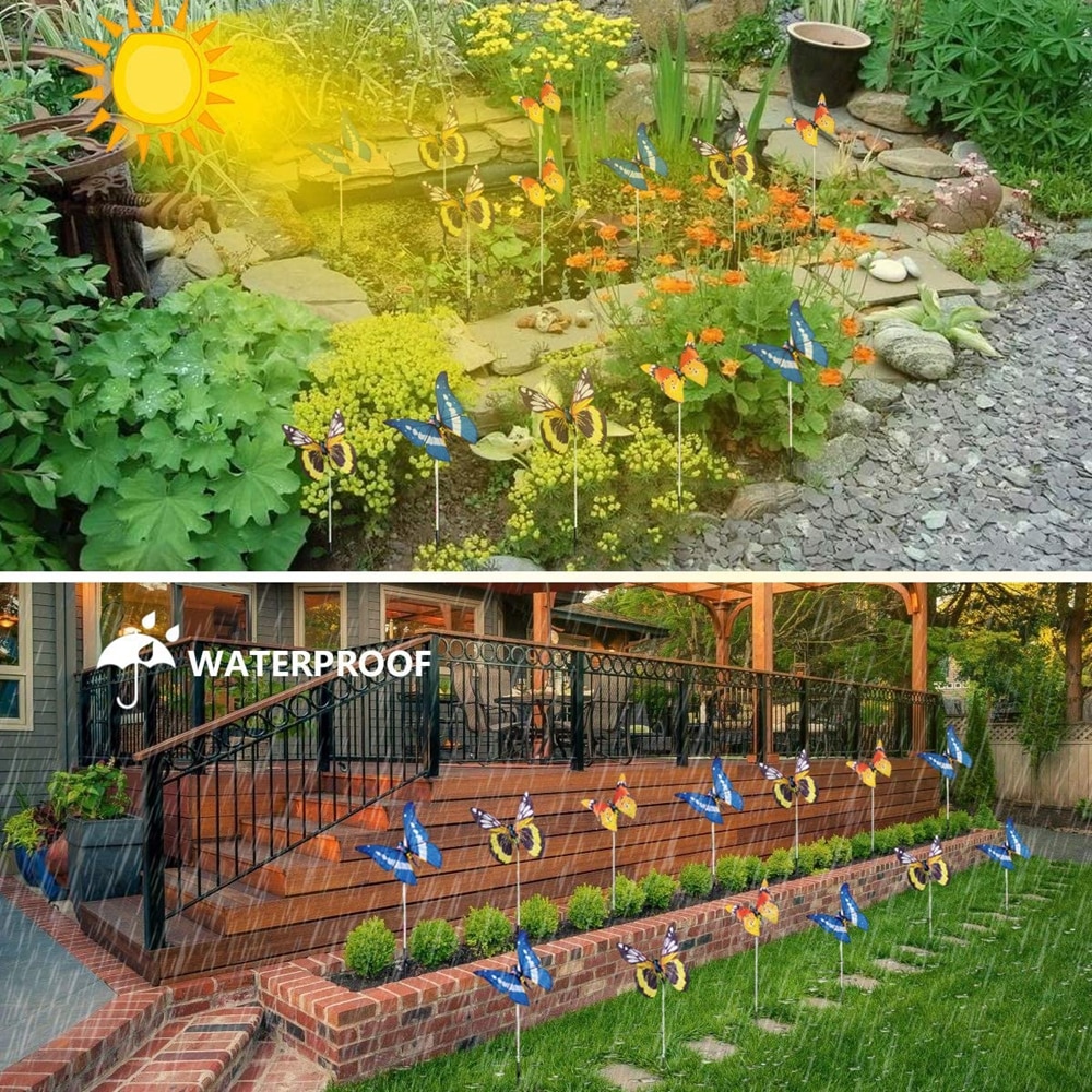 Solar Butterfly Lights Outdoor Decor (3pcs) Solar Butterfly Lights Outdoor Decor (3pcs)