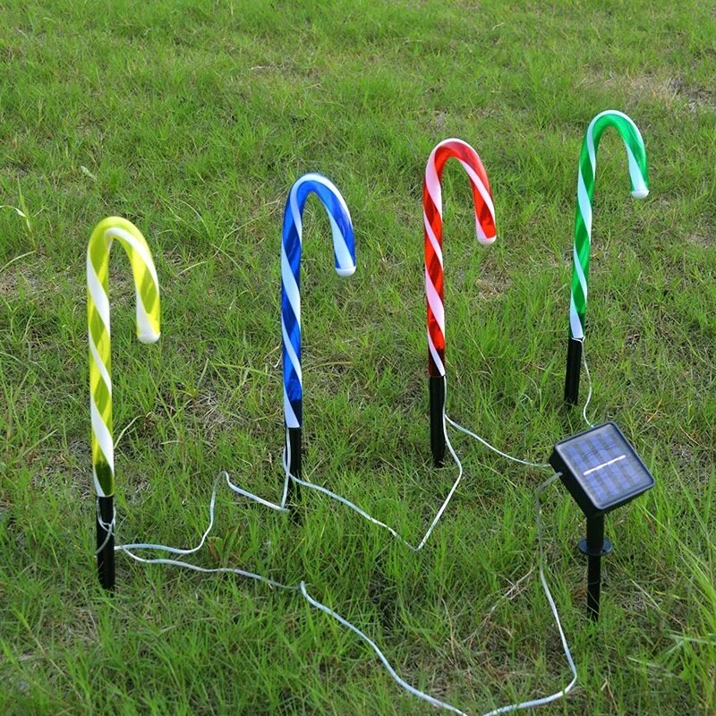 Solar Candy Cane Lights (1/2/4/8Pcs.) Solar Candy Cane Lights (1/2/4/8Pcs.)