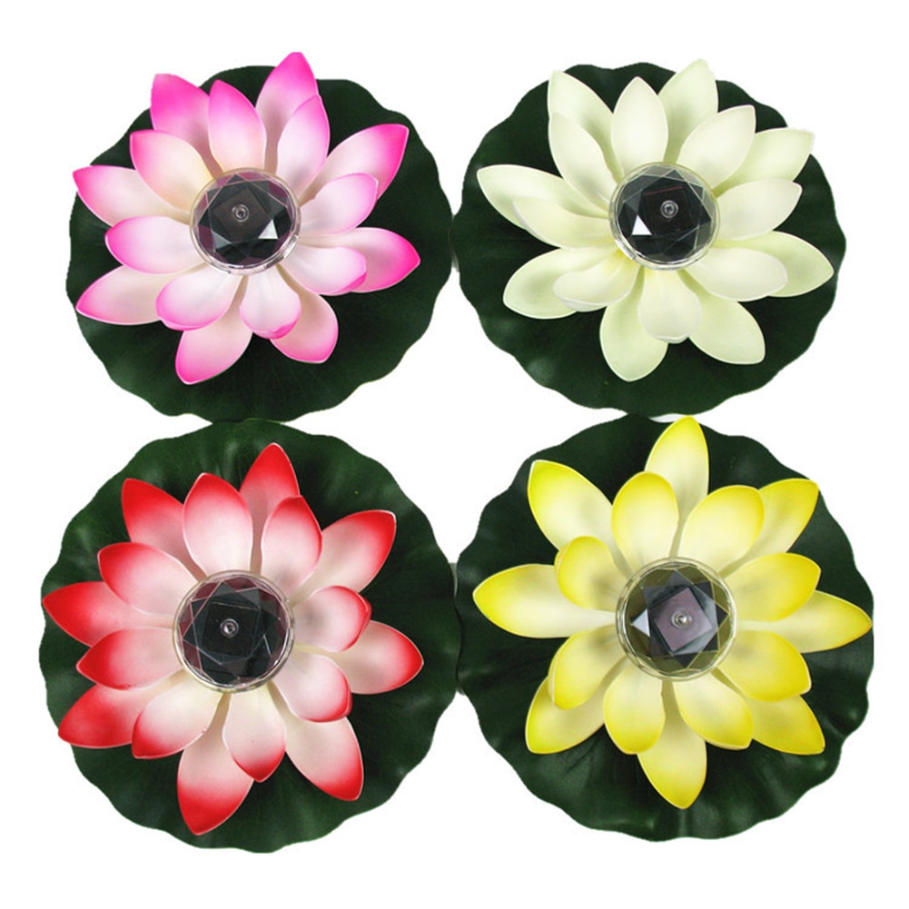 Solar Fake Lotus Flower Light Solar Fake Lotus Flower Light