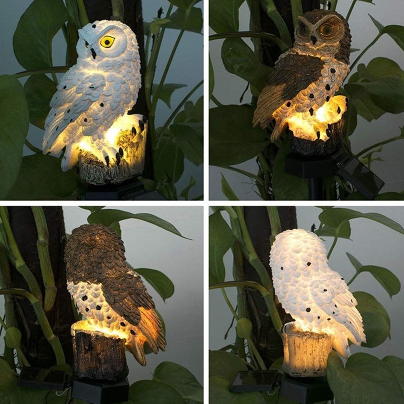 Solar Garden Owl Outdoor Decor Solar Garden Owl Outdoor Decor
