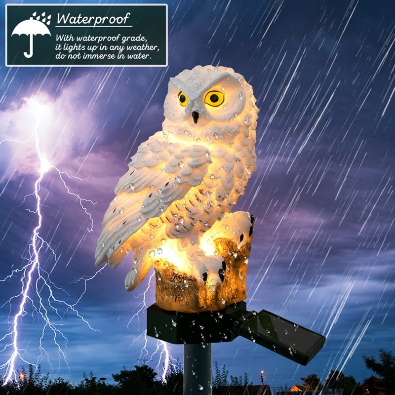 Solar Garden Owl Outdoor Decor