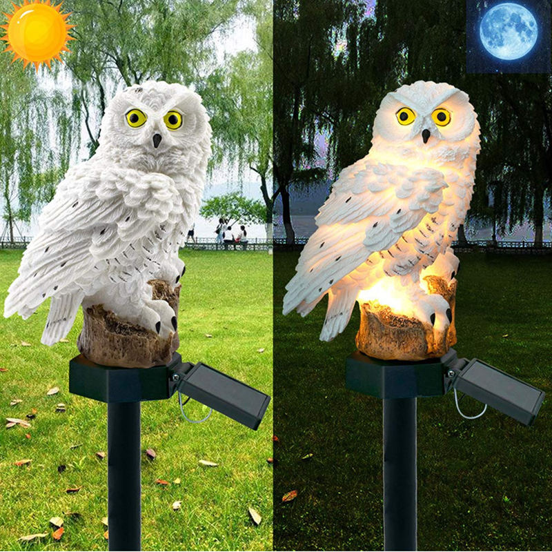 Solar Garden Owl Outdoor Decor