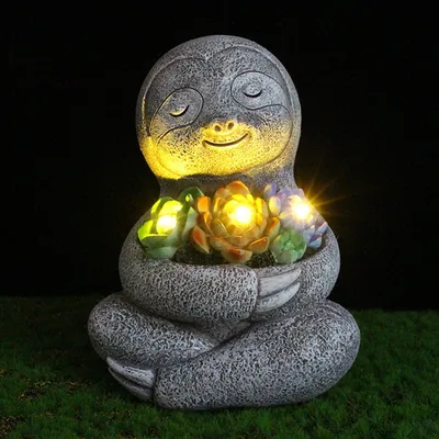 Solar Garden Sloth Light