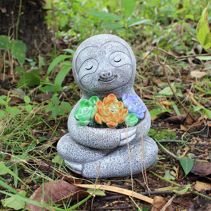 Solar Garden Sloth Light