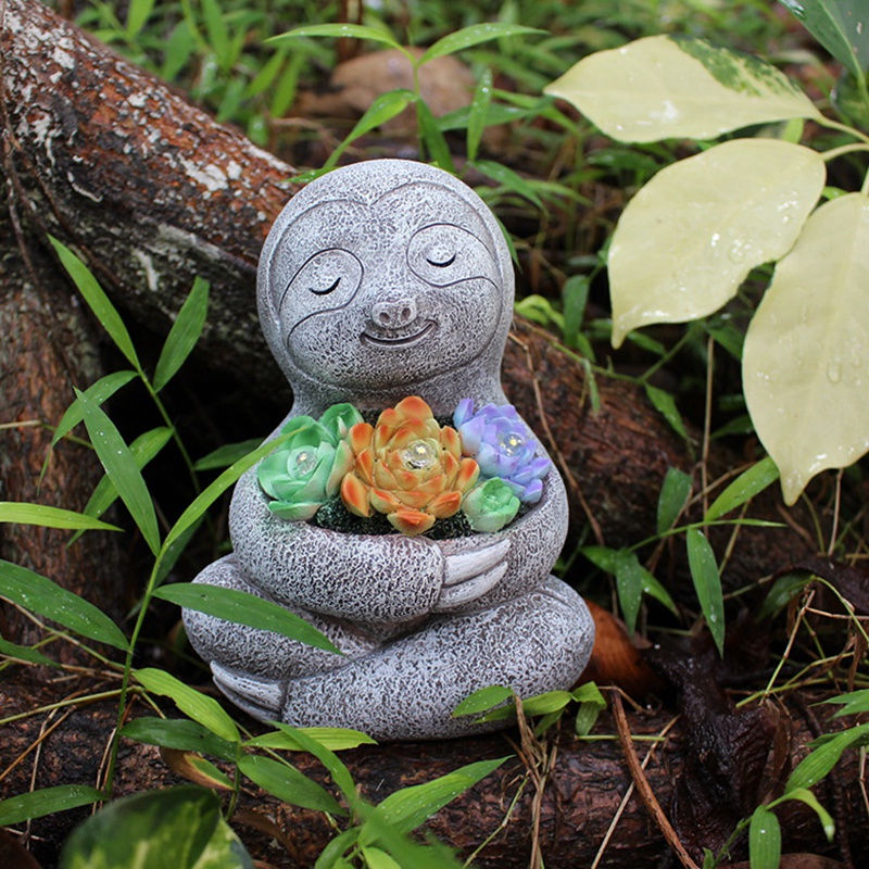 Solar Garden Sloth Light