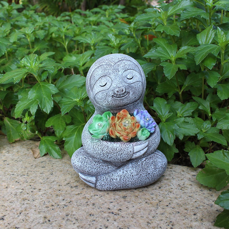 Solar Garden Sloth Light