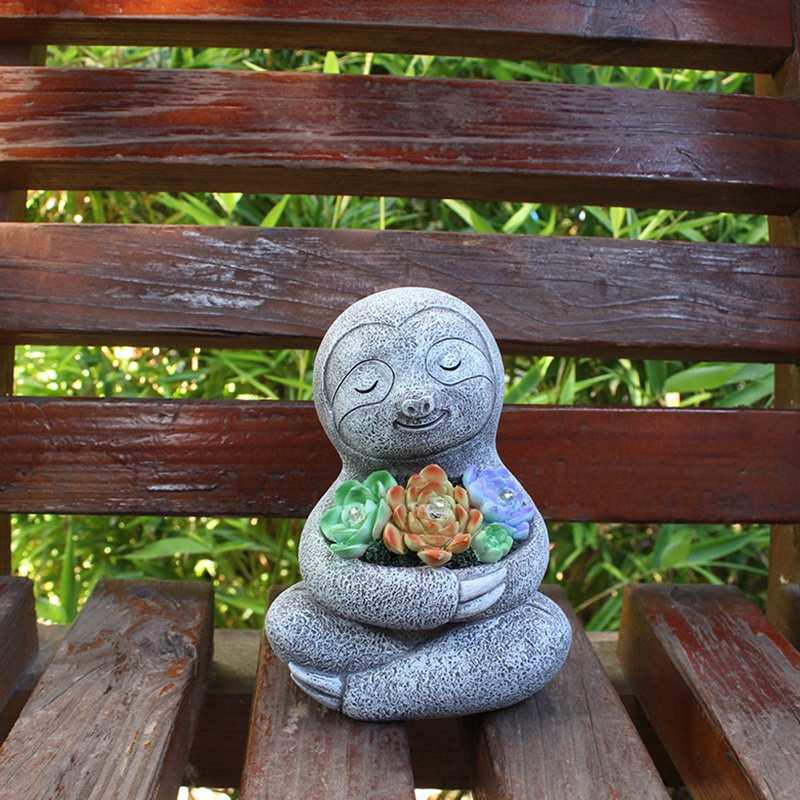 Solar Garden Sloth Light