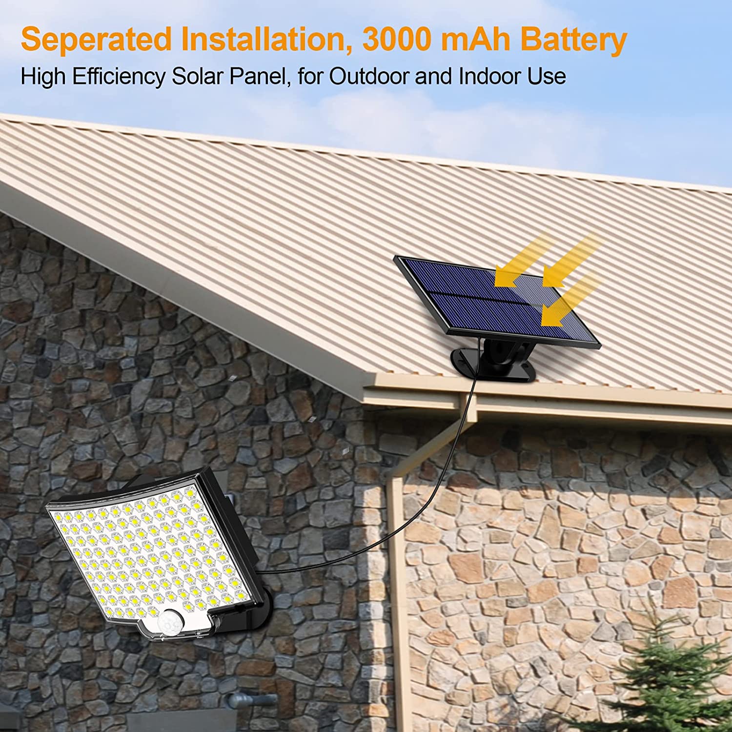 Solar Light Outdoor 106 LED Super Bright Motion Sensor Solar Strong Power LED Garden Wall Lamp IP65 Waterproof 4 Solar Light Outdoor 106 LED Super Bright Motion Sensor Solar Strong Power LED Garden Wall Lamp IP65 Waterproof 4