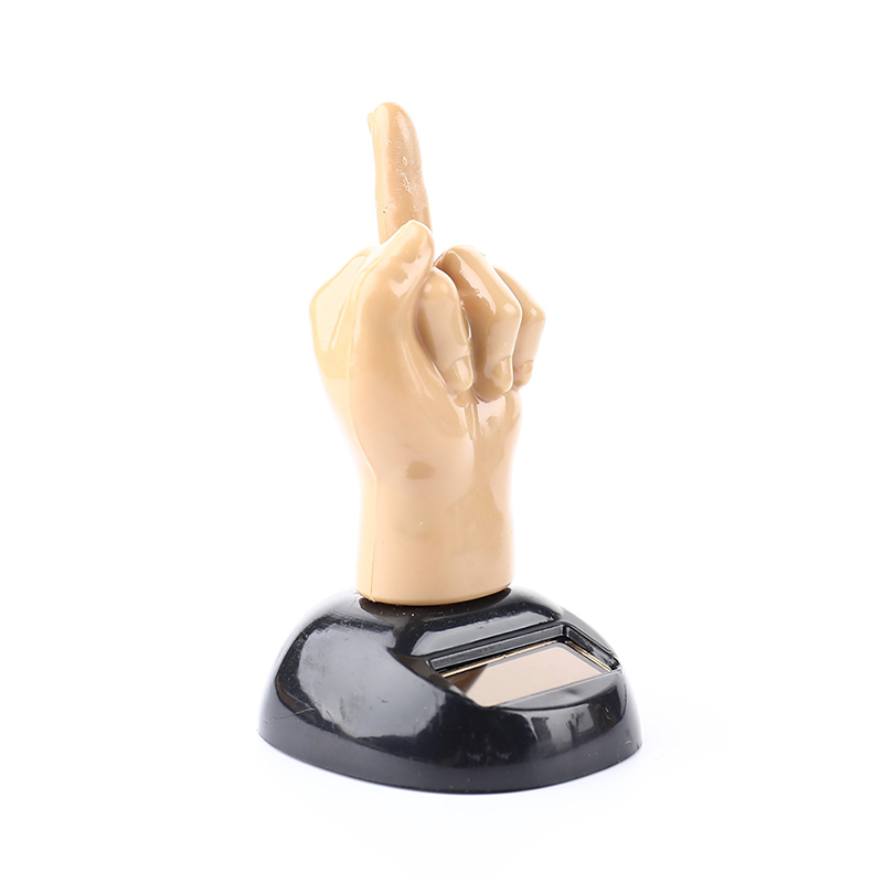 Solar Middle Finger Swing Doll Car Accessories Office Decoration Car Decor Car Ornament Solar Middle Finger Swing Doll Car Accessories Office Decoration Car Decor Car Ornament