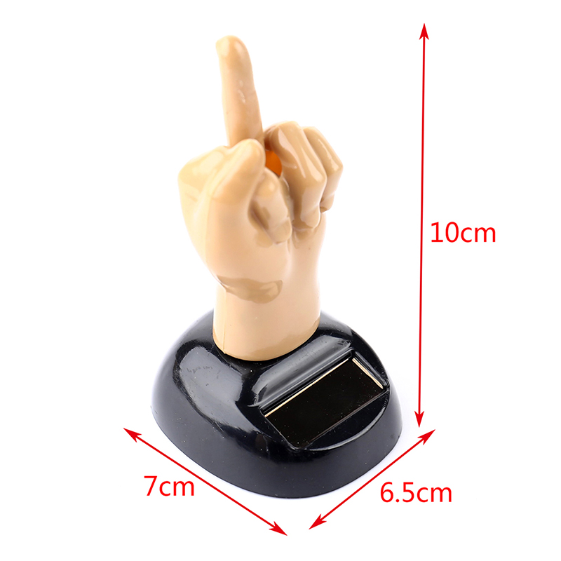 Solar Middle Finger Swing Doll Car Accessories Office Decoration Car Decor Car Ornament Solar Middle Finger Swing Doll Car Accessories Office Decoration Car Decor Car Ornament