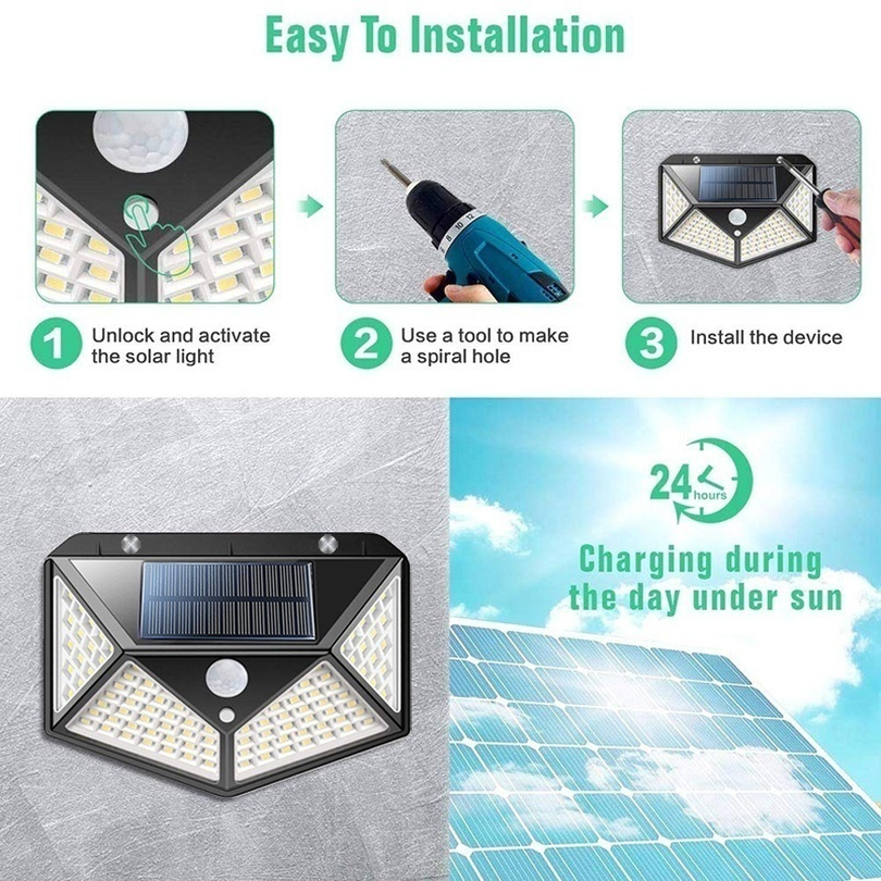 Solar Motion Light LED Wall Lamp Solar Motion Light LED Wall Lamp