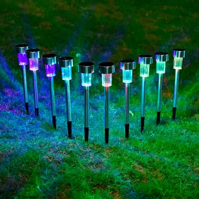 Solar Path Lights Outdoor Lamp (10 Pcs) Solar Path Lights Outdoor Lamp (10 Pcs)
