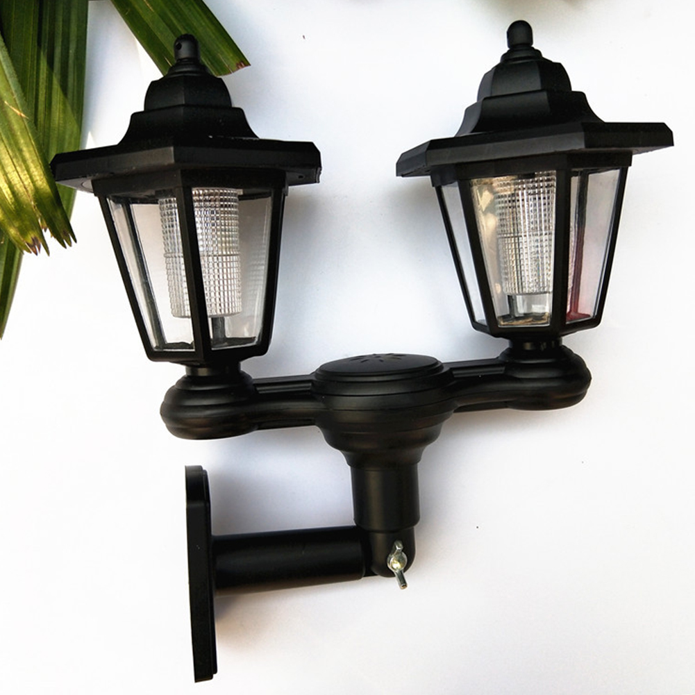 Solar Post Lights Dual Lamp Solar Post Lights Dual Lamp