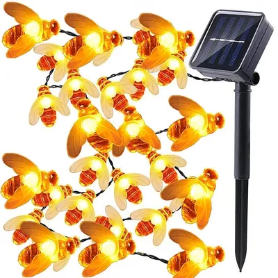 Solar Powered Bee String Lights Solar Powered Bee String Lights