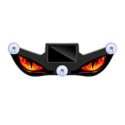 Solar Powered Car Neon Light Wireless Cool DEMON EYE Led Ambient Light Suction Cup USB Rechargeable Atmosphere Solar Powered Car Neon Light Wireless Cool DEMON EYE Led Ambient Light Suction Cup USB Rechargeable Atmosphere