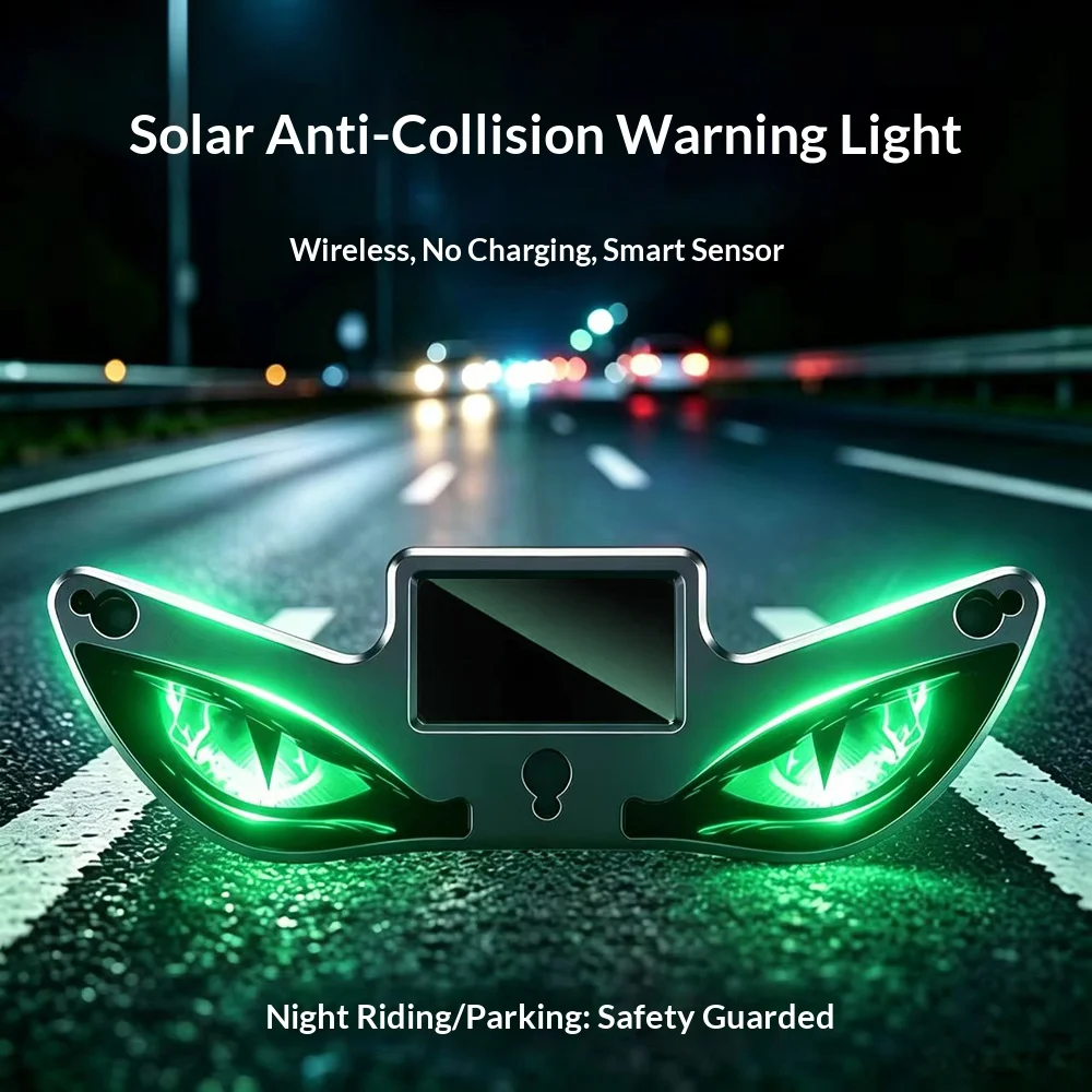 Solar Powered Car Neon Light Wireless Cool DEMON EYE Led Ambient Light Suction Cup USB Rechargeable Atmosphere Solar Powered Car Neon Light Wireless Cool DEMON EYE Led Ambient Light Suction Cup USB Rechargeable Atmosphere