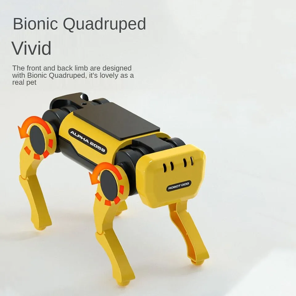 Solar Powered Electric Mechanical Dog Robot Science Technolog Educational Diy Assembly Toys Kids Intellectual
