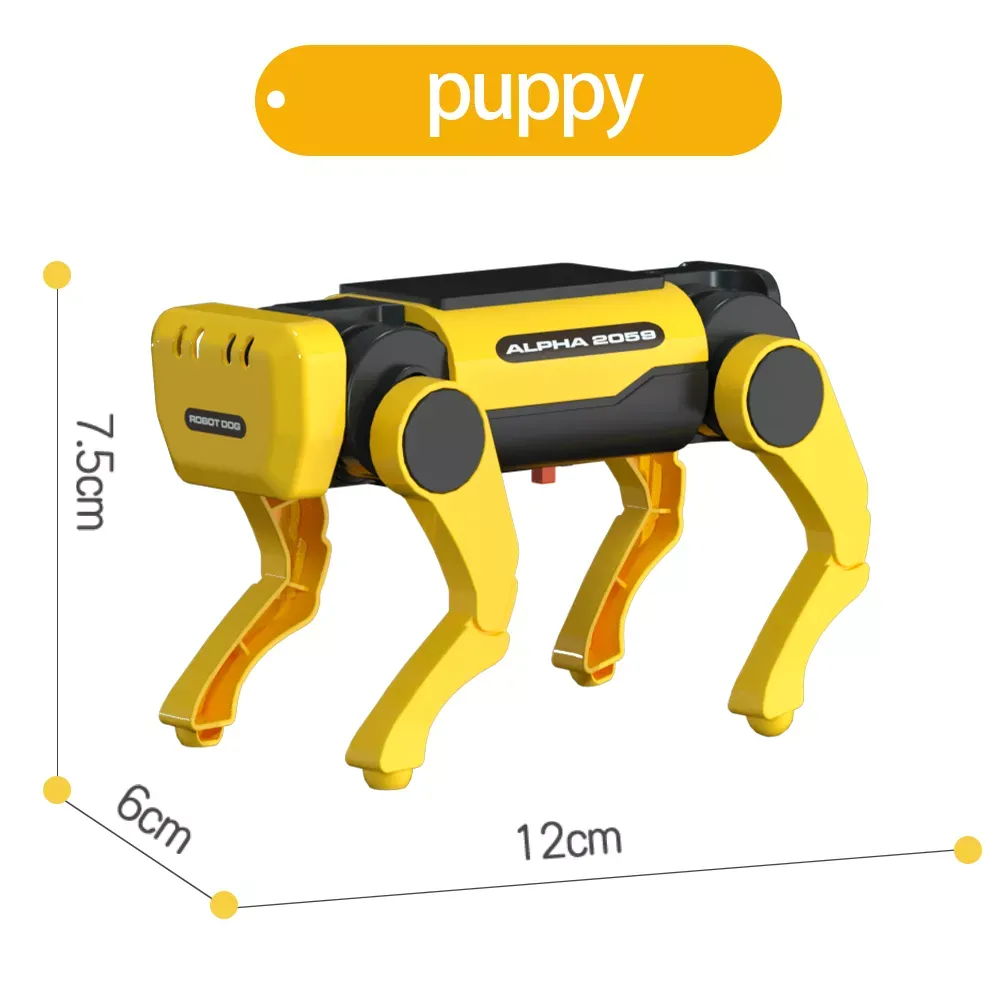 Solar Powered Electric Mechanical Dog Robot Science Technolog Educational Diy Assembly Toys Kids Intellectual
