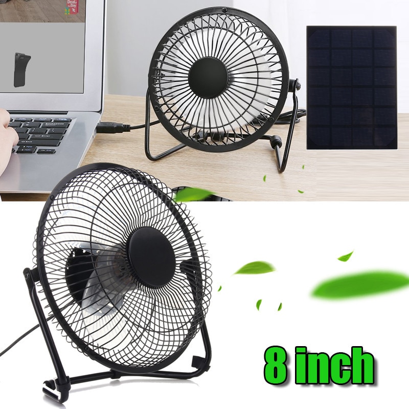 Solar Powered Fan Portable Cooling Ventilation