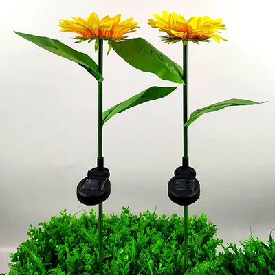 Solar Powered Sunflower Light Decorative Lamp (2 pcs) Solar Powered Sunflower Light Decorative Lamp (2 pcs)