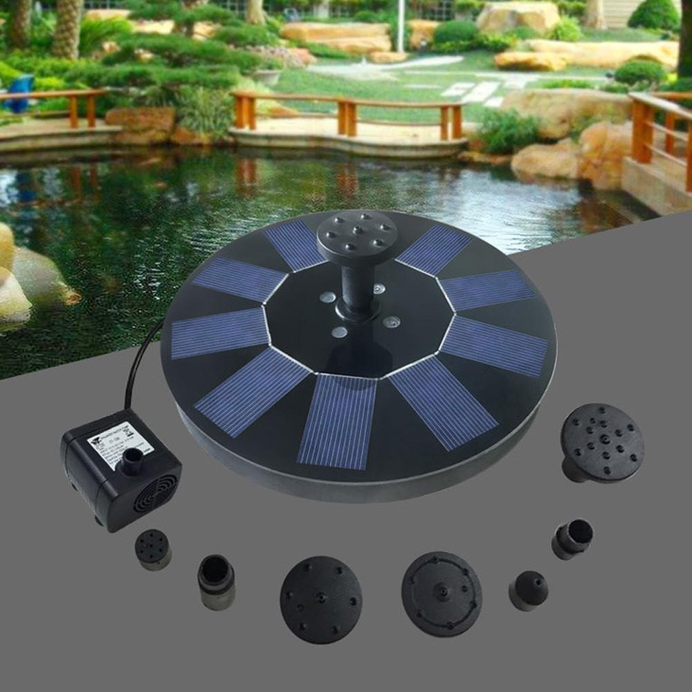 Solar Powered Water Fountain Garden Decor