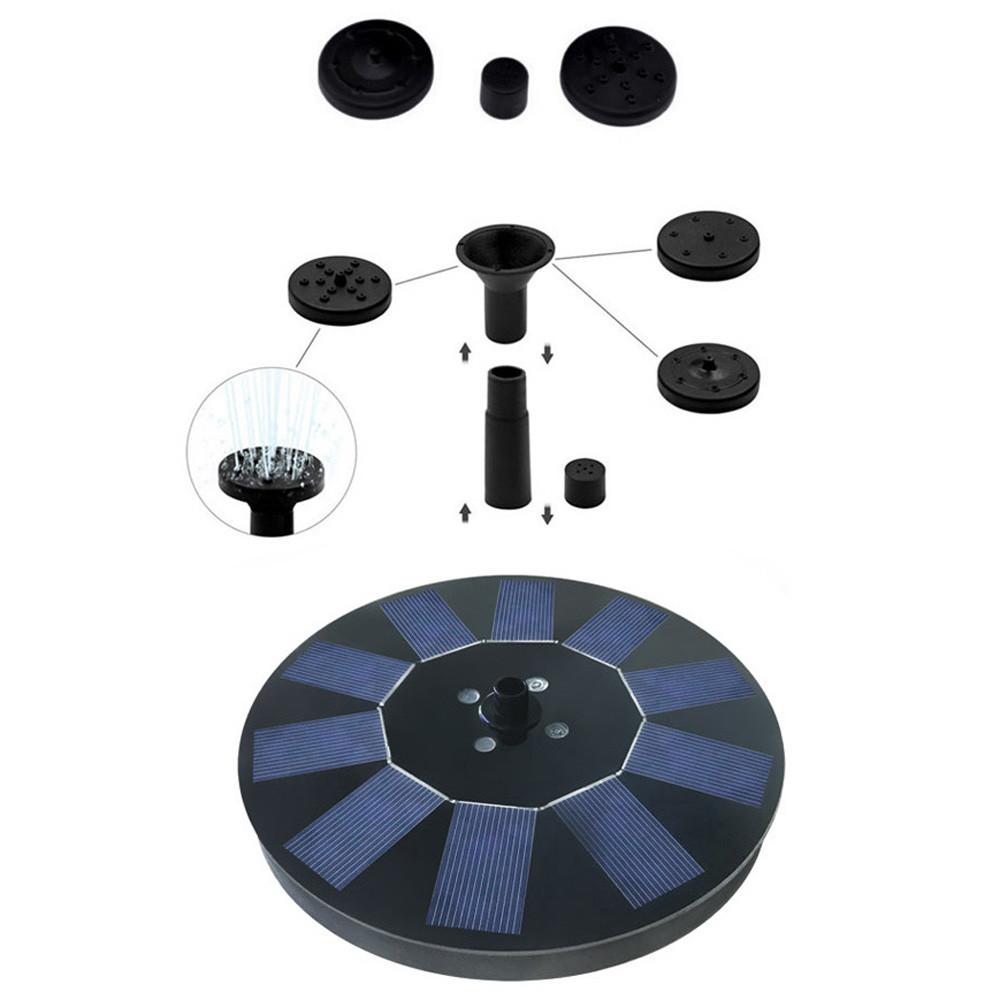 Solar Powered Water Fountain Garden Decor