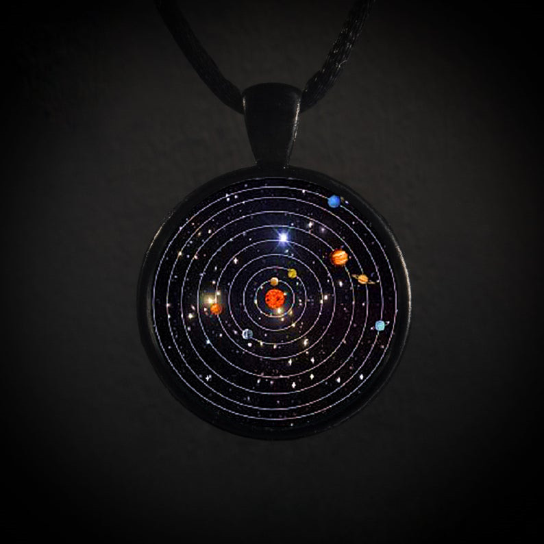 Solar System Planet Galaxy Cabochon Glass Cosmic Pattern Pendant Necklace Chain Man Women Necklace Classic Jewelry Solar System Planet Galaxy Cabochon Glass Cosmic Pattern Pendant Necklace Chain Man Women Necklace Classic Jewelry