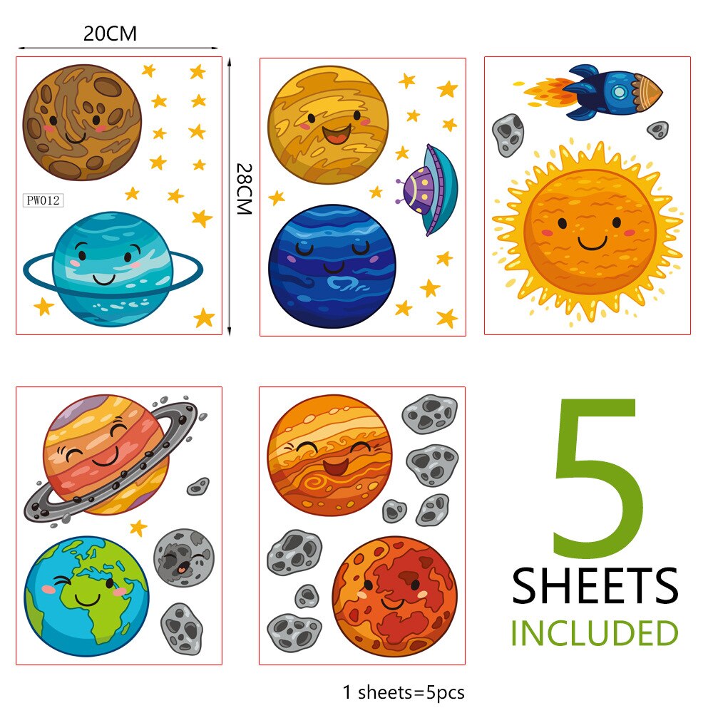 Solar System Stickers Wall Decor Solar System Stickers Wall Decor