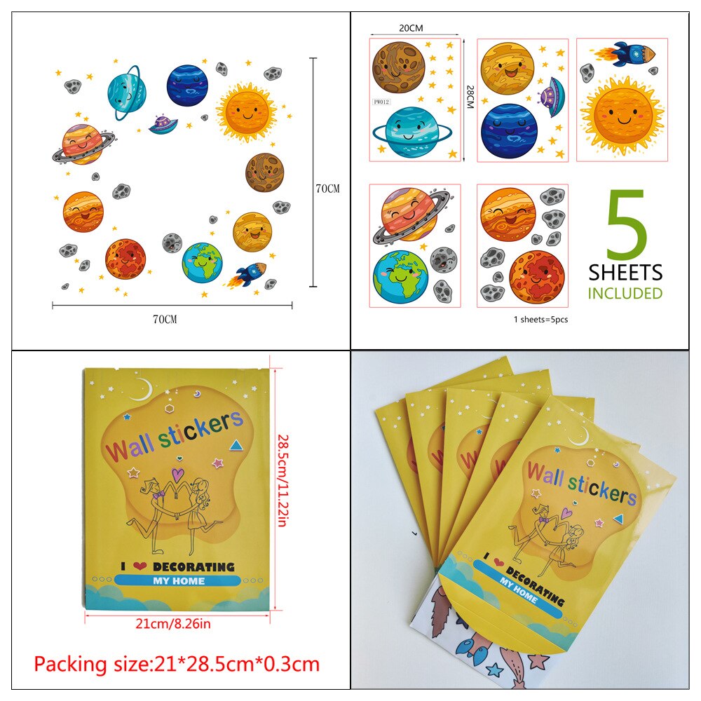 Solar System Stickers Wall Decor Solar System Stickers Wall Decor