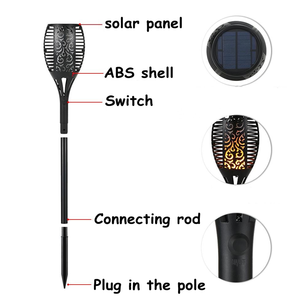 Solar Torch Lights Outdoor Decoration