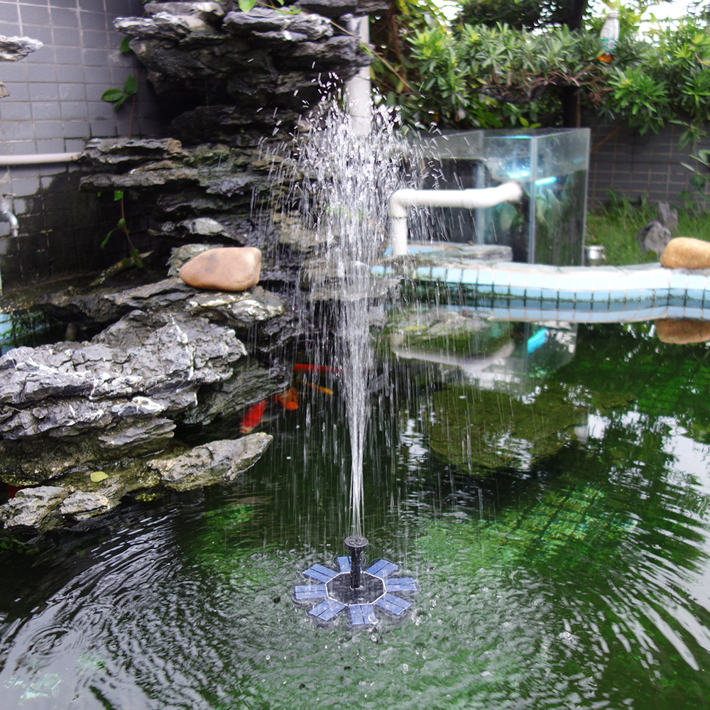 Solar Water Fountain Pond Decor Solar Water Fountain Pond Decor