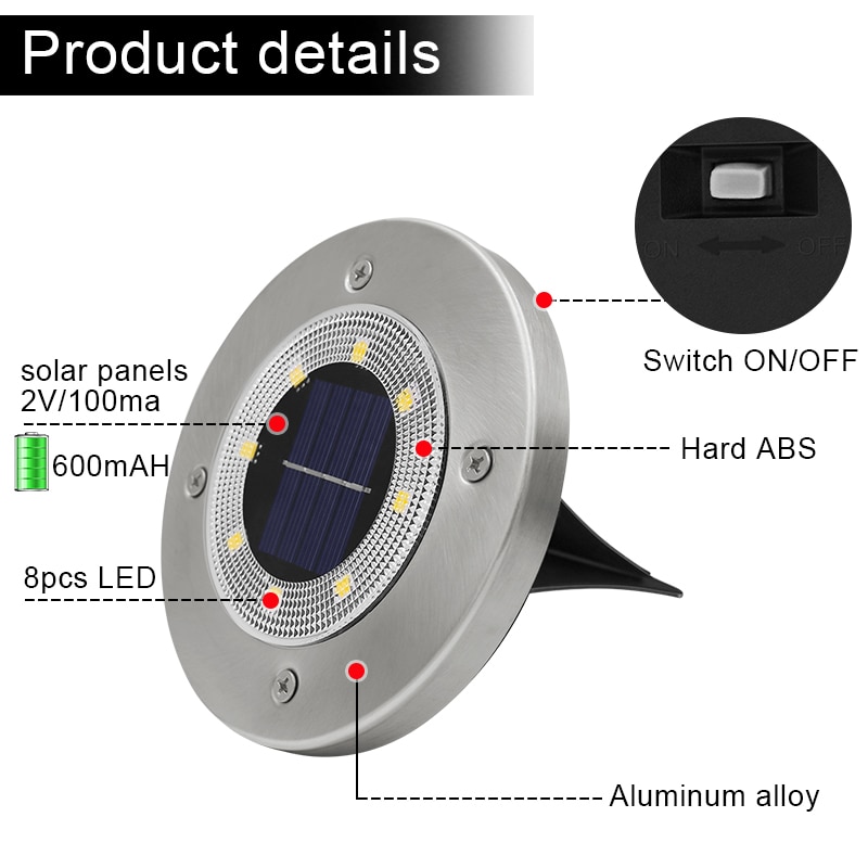 Solar Yard Lights Outdoor Lamp