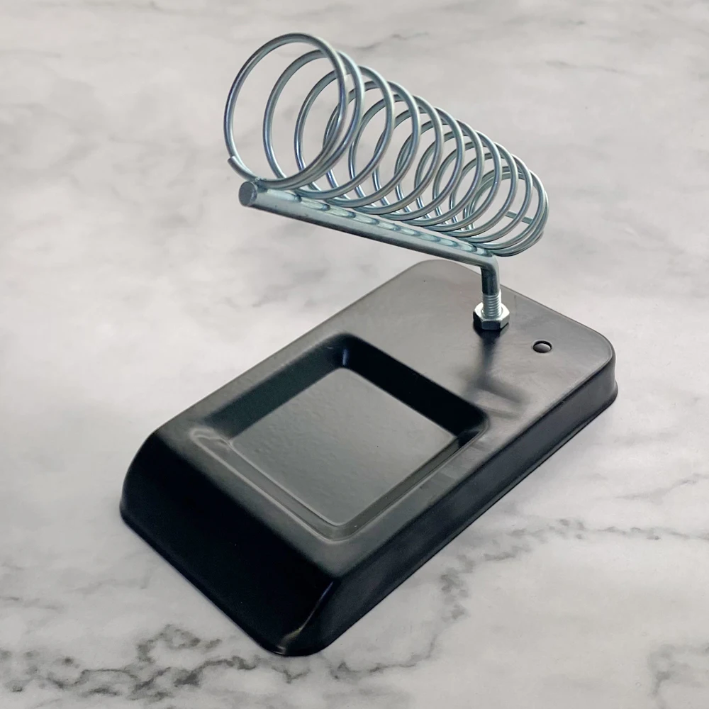 Soldering Iron Stand Portable Holder Soldering Tin Stand with Welding Cleaning Sponge Electric Soldering Iron
