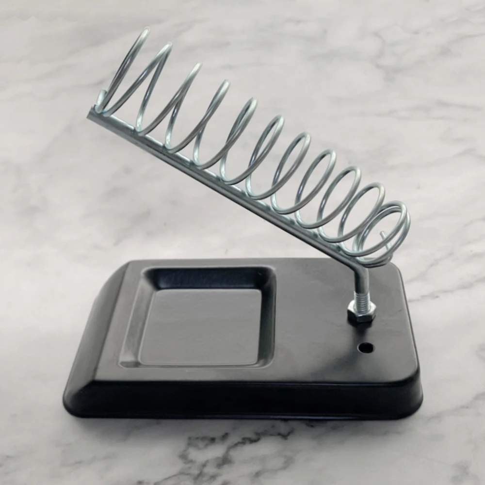Soldering Iron Stand Portable Holder Soldering Tin Stand with Welding Cleaning Sponge Electric Soldering Iron