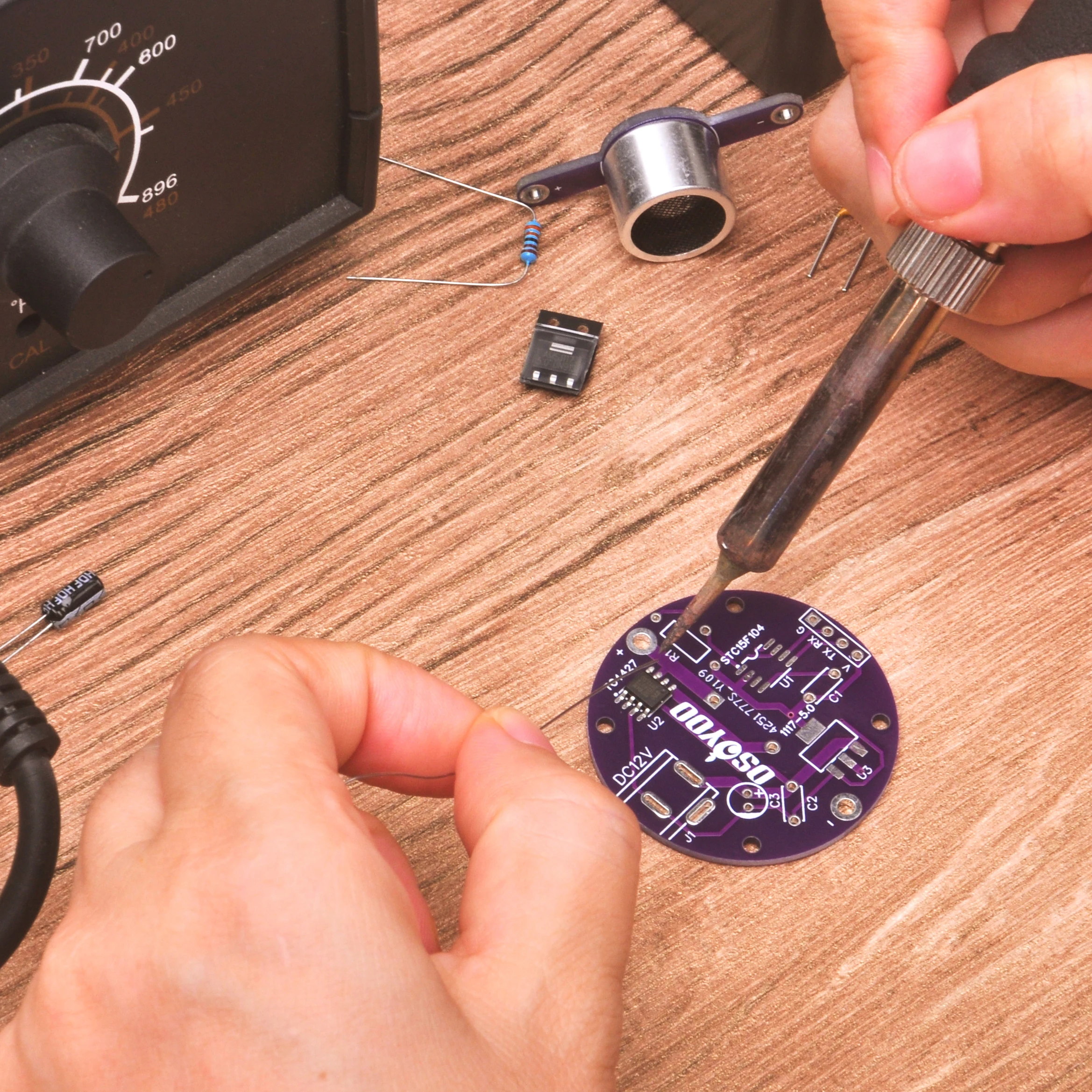 Soldering Practice kit To DIY Ultrasonic Levitation Project With USB Cable for Learning Solder Beginner Adults Soldering Practice kit To DIY Ultrasonic Levitation Project With USB Cable for Learning Solder Beginner Adults