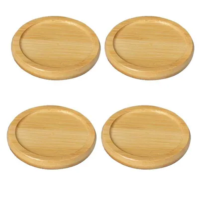 Solid Bamboo Coaster Set (4pcs) Solid Bamboo Coaster Set (4pcs)