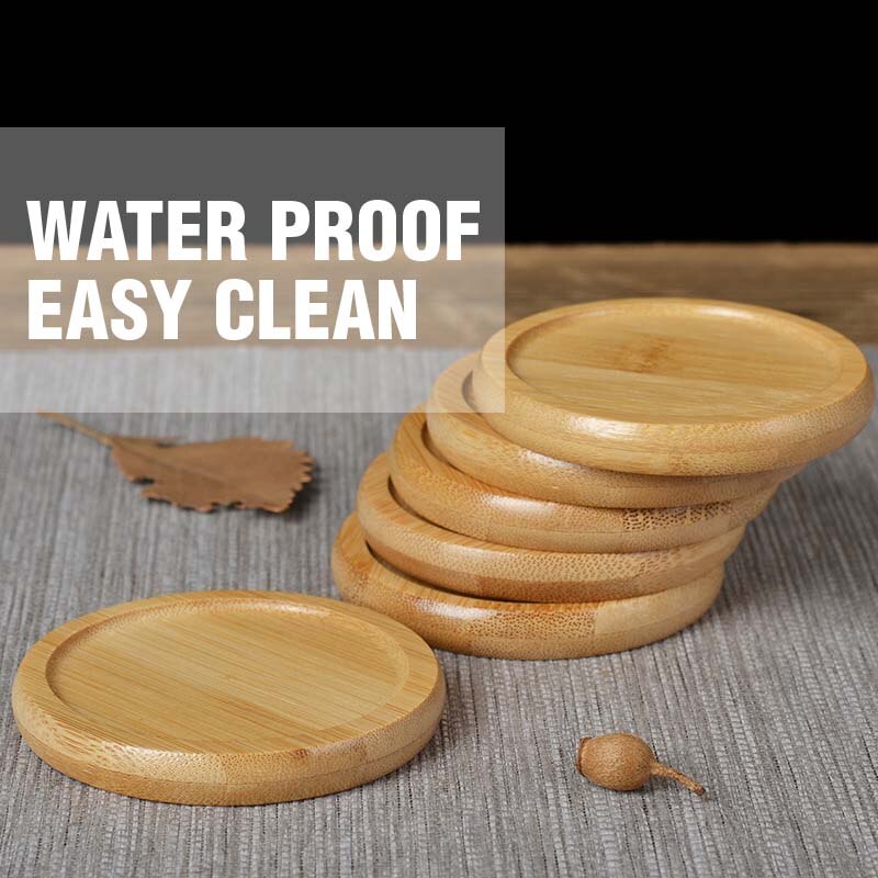 Solid Bamboo Coaster Set (4pcs) Solid Bamboo Coaster Set (4pcs)