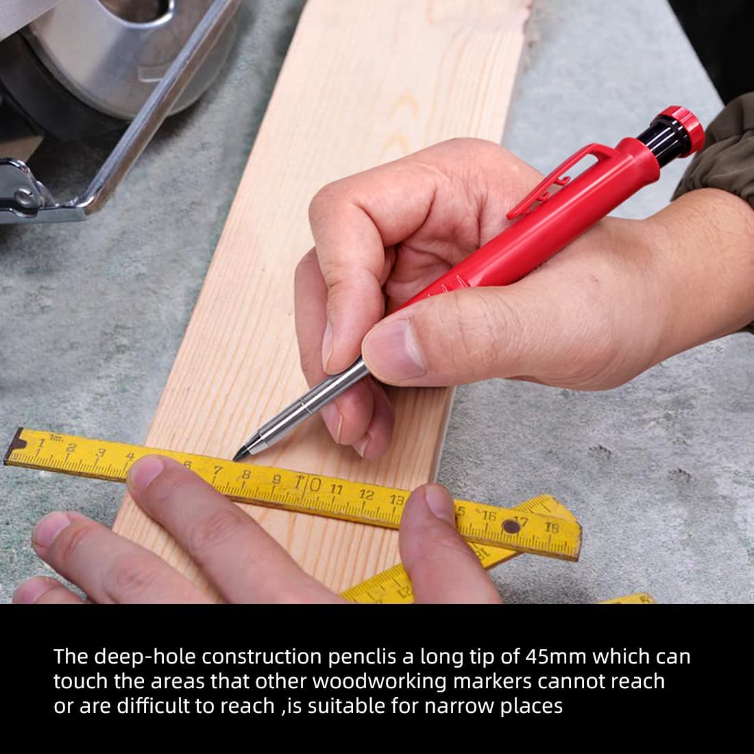 Solid Carpenter Pencil Set Woodworking Tools Mechanical Pencil Refill Construction Job Tools Carpentry Marking Scriber Solid Carpenter Pencil Set Woodworking Tools Mechanical Pencil Refill Construction Job Tools Carpentry Marking Scriber