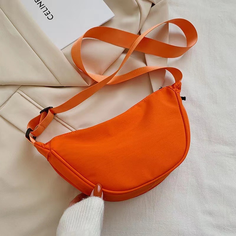 Solid Color Chest Bag For Women Large Capacity Travel Crossbody Half Moon Designed Belt Bag Ladies Daily Street Fanny Solid Color Chest Bag For Women Large Capacity Travel Crossbody Half Moon Designed Belt Bag Ladies Daily Street Fanny