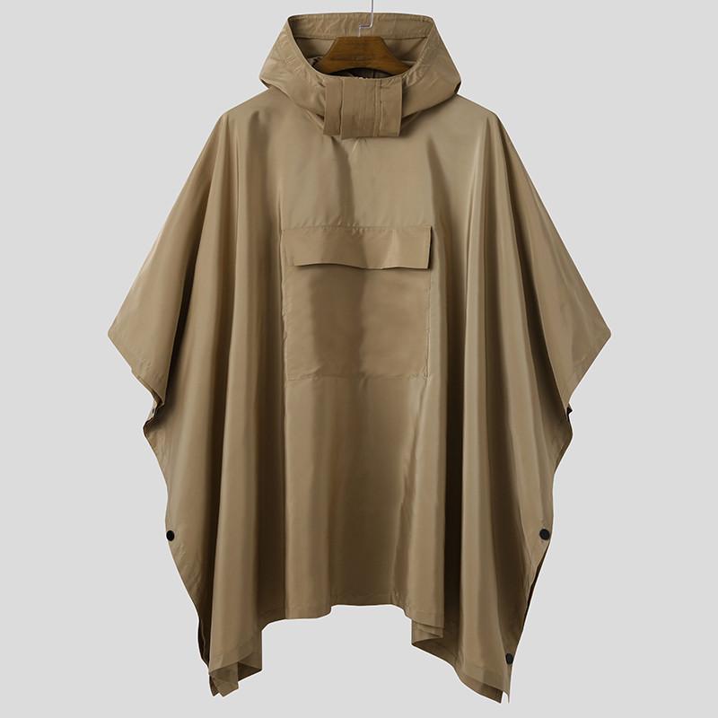 Solid Trench Quick Dry Hooded Loose Ponchos Pockets Casual Outdoor Cloak Irregular Coats Not Raincoats Solid Trench Quick Dry Hooded Loose Ponchos Pockets Casual Outdoor Cloak Irregular Coats Not Raincoats