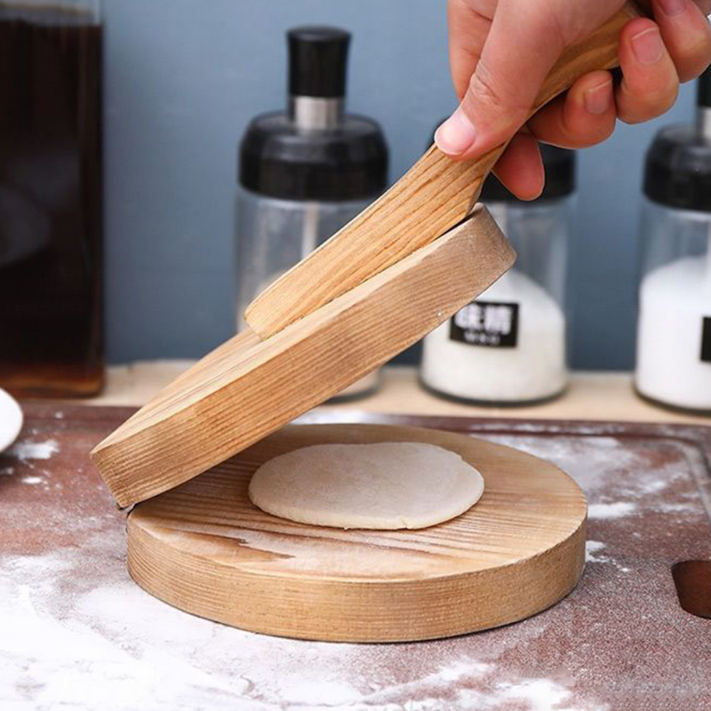 Solid Wood Dough Press Tool Quick Easy Dumpling Skin Presser Home Dumpling Wrapper Skin Making Mold Kitchen Pastry Solid Wood Dough Press Tool Quick Easy Dumpling Skin Presser Home Dumpling Wrapper Skin Making Mold Kitchen Pastry