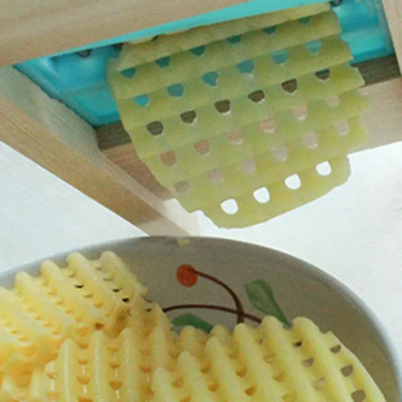 Solid Wood Potato Grid Slicer Vegetable Grater Corrugated Net Chopper Cutter Wave Knife Chipper Salad Kitchen Tool Solid Wood Potato Grid Slicer Vegetable Grater Corrugated Net Chopper Cutter Wave Knife Chipper Salad Kitchen Tool