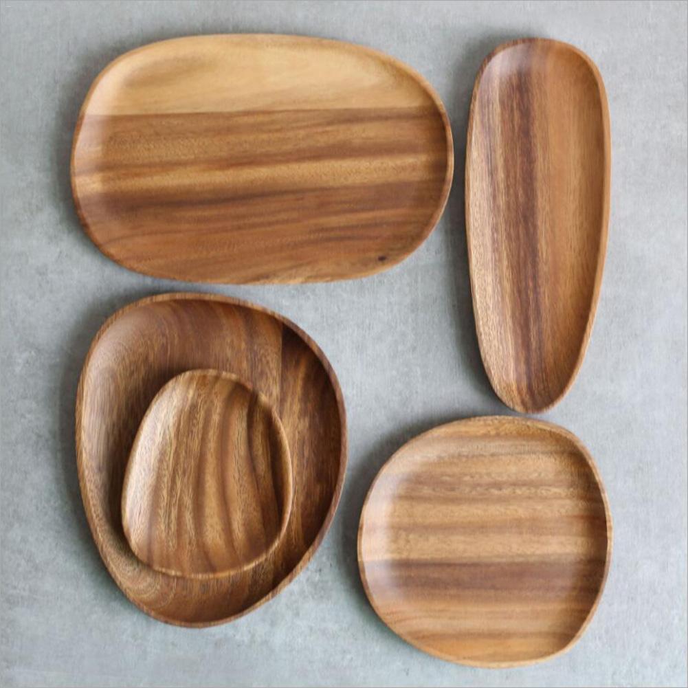 Solid Wooden Serving Plate Solid Wooden Serving Plate