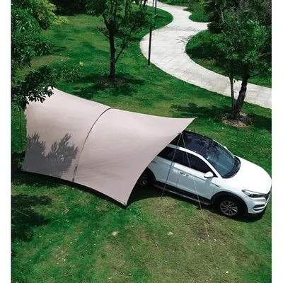 Sonuto 8-14P Car Awning Tent 210D Waterproof Windproof UV Sun Shelter Anti-Mosquito Beach Camping Tent Portable for
