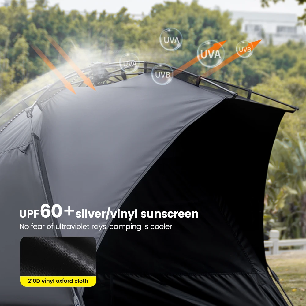 Sonuto Outdoor 3-4P One-Touch Camping Tent Quick Automatic Opening Beach Fishing Tent Family Travel Picnic Park Anti-UV