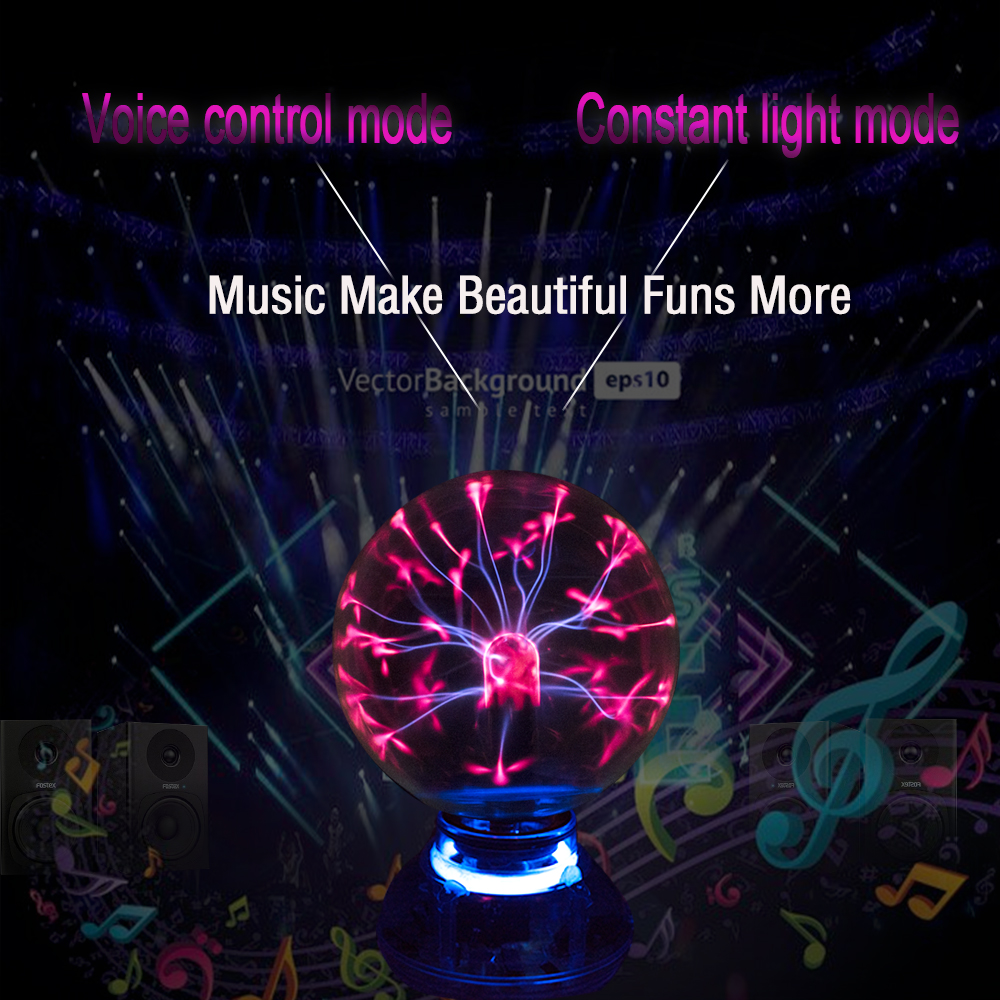 Sound Control LED Plasma Globe Sound Control LED Plasma Globe