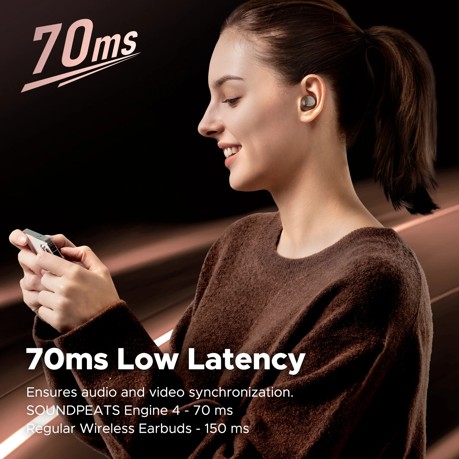 SoundPEATS Engine4 Hi-Res Bluetooth 5.3 Wireless Earbuds with LDAC, Coaxial Dual Dynamic Drivers for Stereo Sound SoundPEATS Engine4 Hi-Res Bluetooth 5.3 Wireless Earbuds with LDAC, Coaxial Dual Dynamic Drivers for Stereo Sound